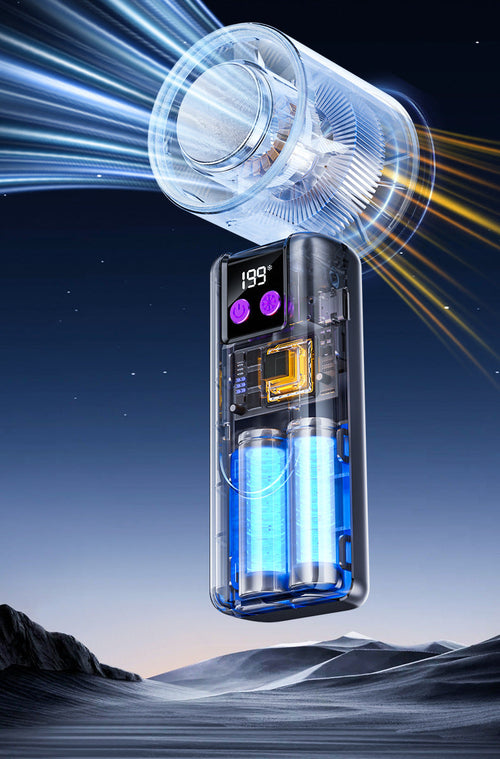 Portable Semiconductor Cooling Handheld Fan, 199 Speeds Adjustable